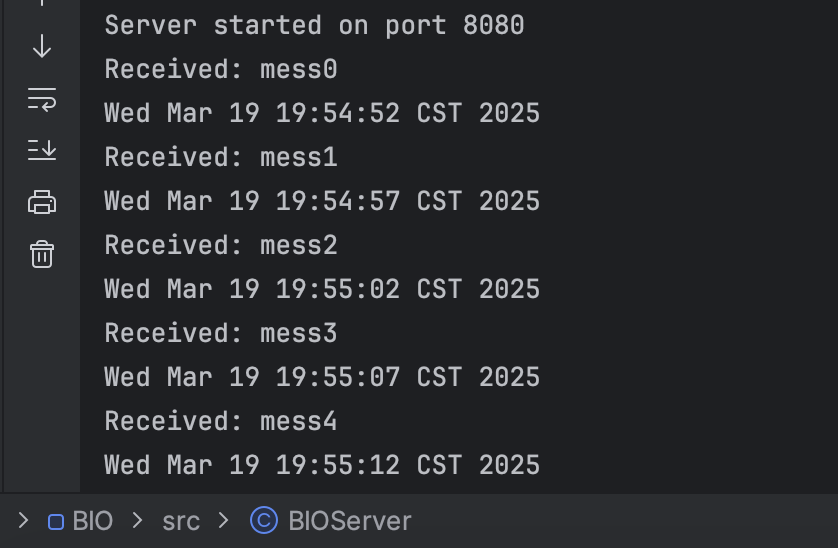 BIO非阻塞服务端